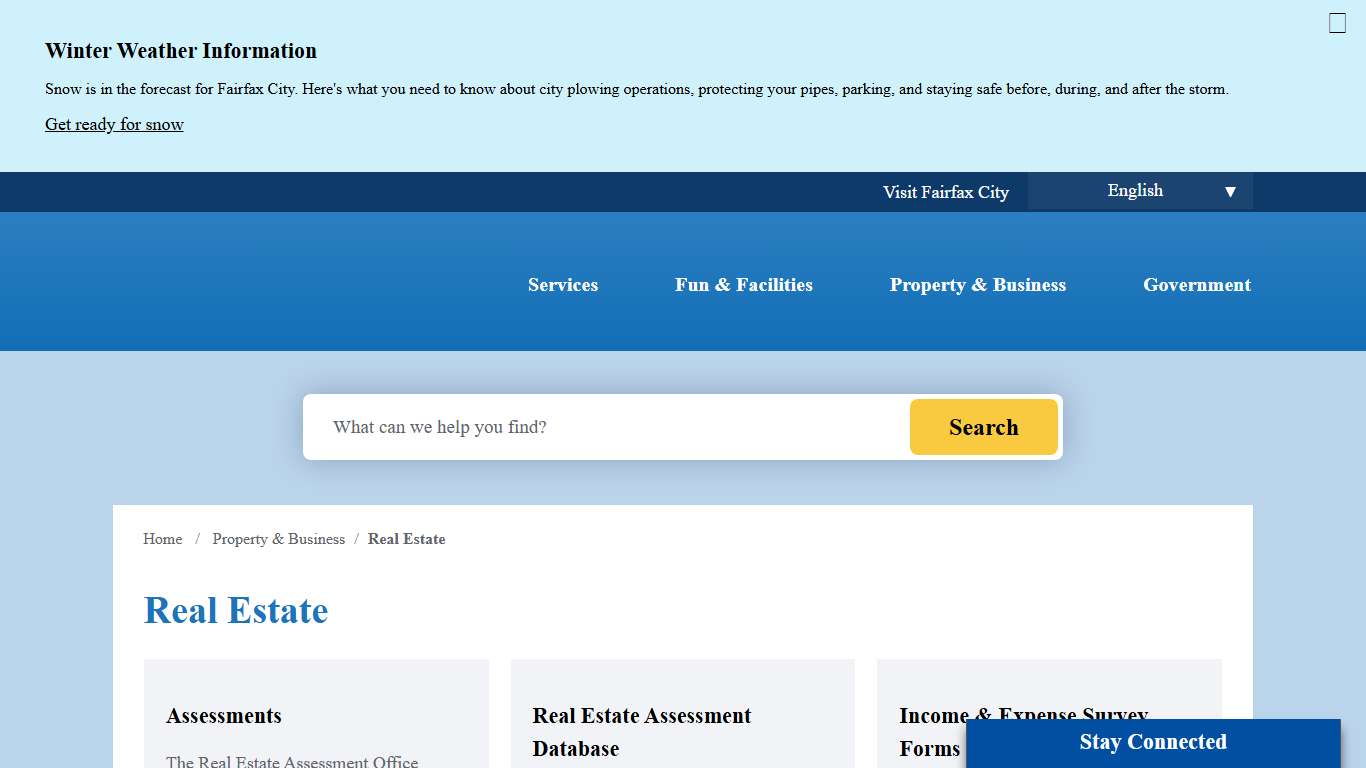 Real Estate City of Fairfax, VA