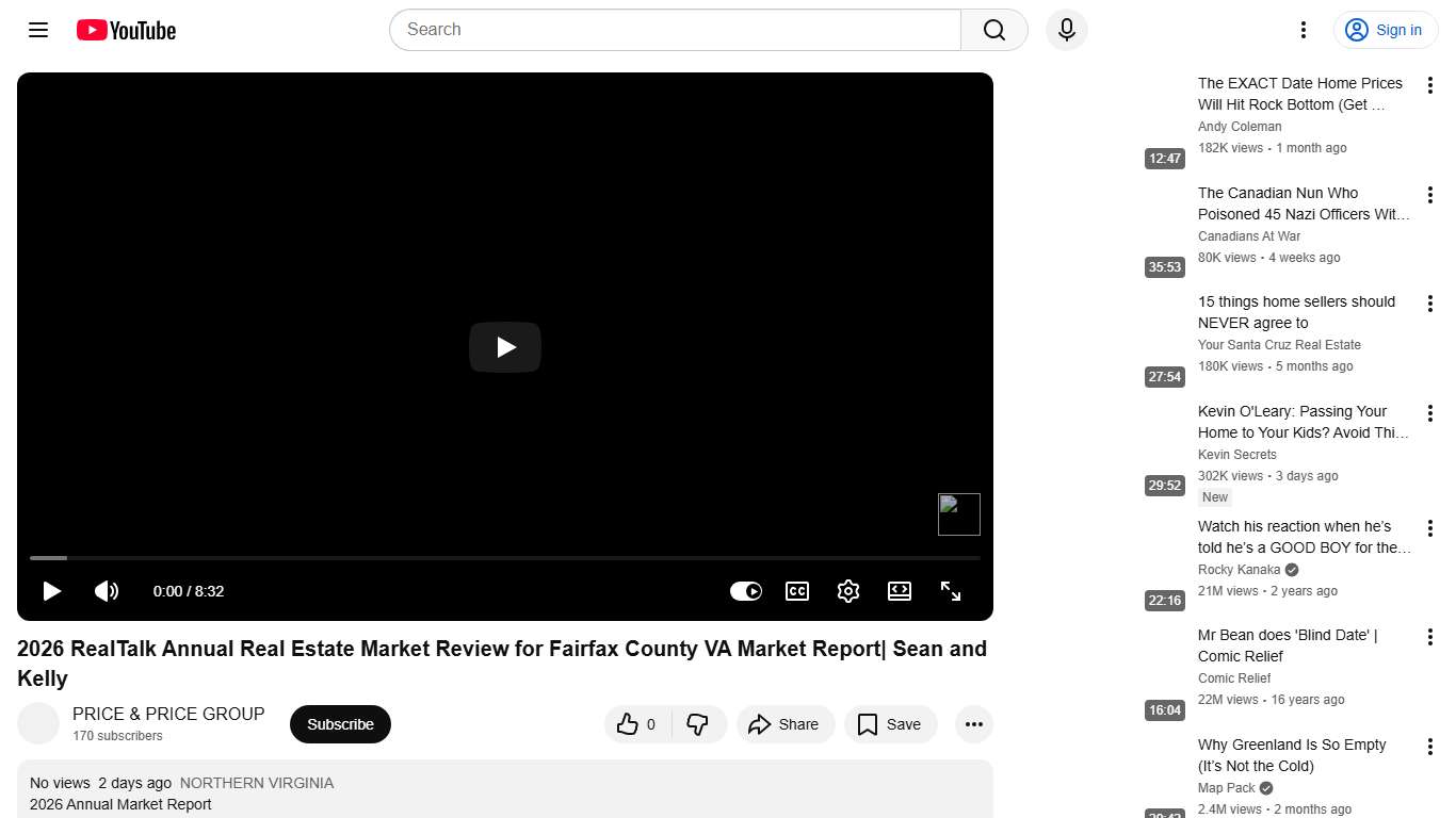 2026 RealTalk Annual Real Estate Market Review for Fairfax County VA Market Report| Sean and Kelly - YouTube